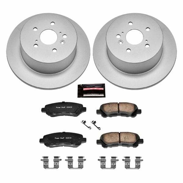 Power Stop 08-13 Toyota Highlander Rear Z17 Evolution Geomet Coated Brake Kit - CRK4714