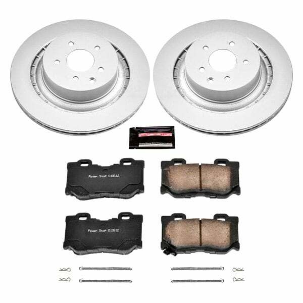Power Stop 08-13 Infiniti G37 Rear Z17 Evolution Geomet Coated Brake Kit - CRK4732