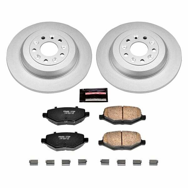 Power Stop 11-15 Ford Edge Rear Z17 Evolution Geomet Coated Brake Kit - CRK4744