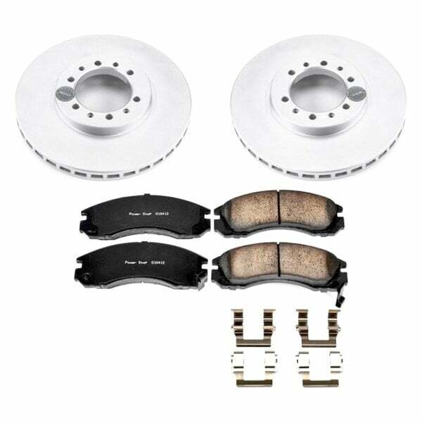Power Stop 91-96 Mitsubishi Montero Front Z17 Evolution Geomet Coated Brake Kit - CRK4981