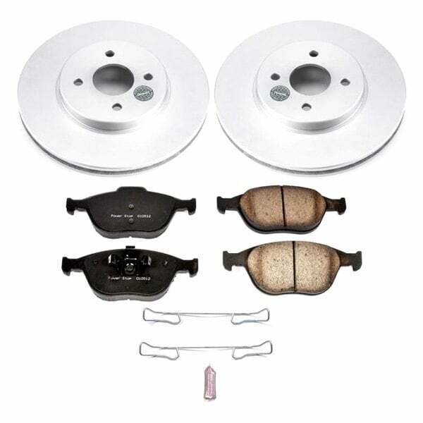 Power Stop 02-04 Ford Focus Front Z17 Evolution Geomet Coated Brake Kit - CRK5101