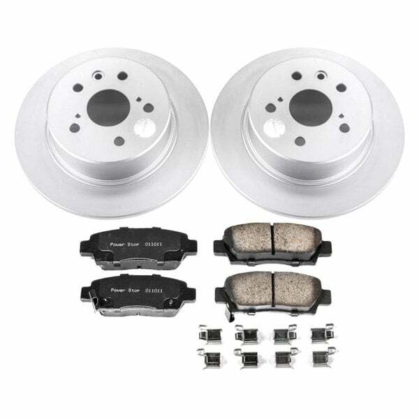 Power Stop 95-99 Toyota Avalon Rear Z17 Evolution Geomet Coated Brake Kit - CRK5103
