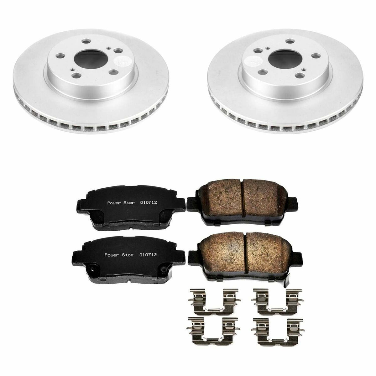 Power Stop 04-09 Toyota Prius Front Z17 Evolution Geomet Coated Brake Kit - CRK5219