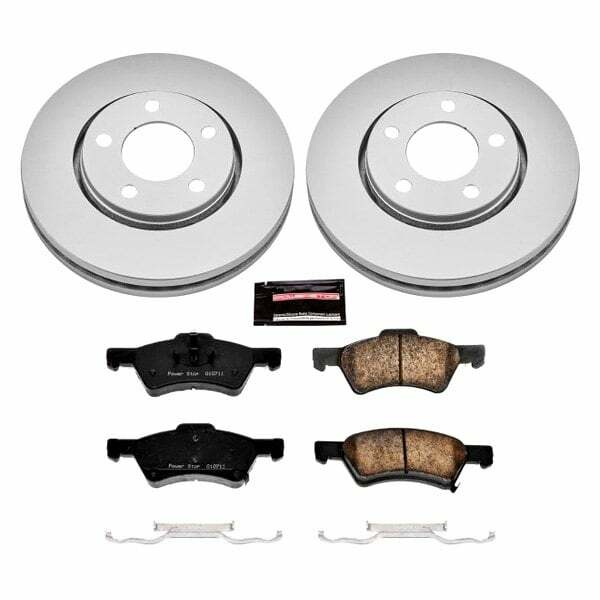 Power Stop 03-04 Dodge Caravan Front Z17 Evolution Geomet Coated Brake Kit - CRK5246