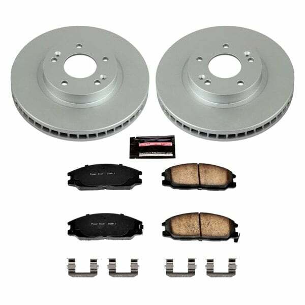 Power Stop 01-06 Hyundai Santa Fe Front Z17 Evolution Geomet Coated Brake Kit - CRK5250