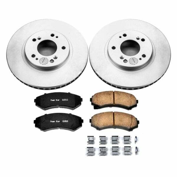 Power Stop 04-11 Mitsubishi Endeavor Front Z17 Evolution Geomet Coated Brake Kit - CRK5258