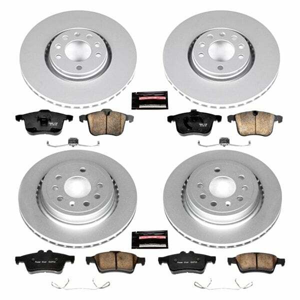 Power Stop 06-11 Saab 9-3 Front & Rear Z23 Evolution Sport Coated Brake Kit - CRK5348