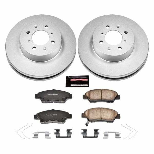 Power Stop 09-14 Honda Fit Front Z17 Evolution Geomet Coated Brake Kit - CRK5382
