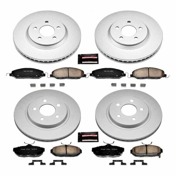Power Stop 11-14 Ford Mustang Front & Rear Z17 Evolution Geomet Coated Brake Kit - CRK5450