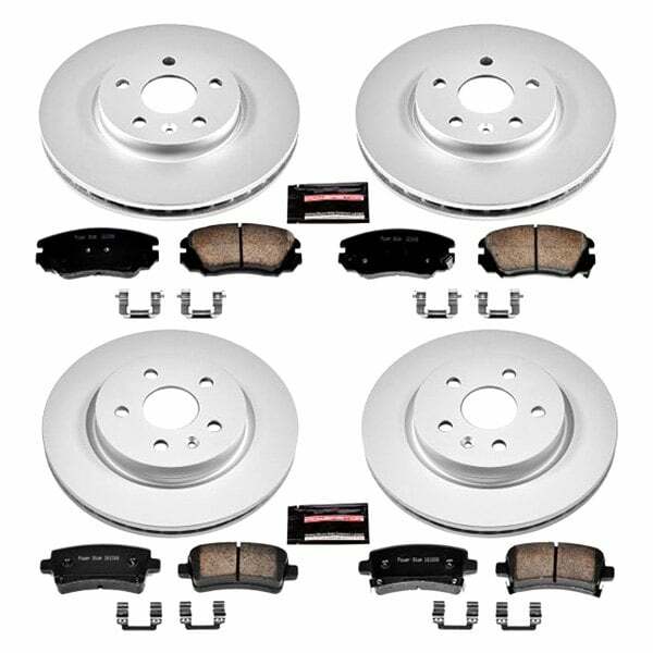 Power Stop 2010 Buick Allure Front & Rear Z17 Evolution Geomet Coated Brake Kit - CRK5515