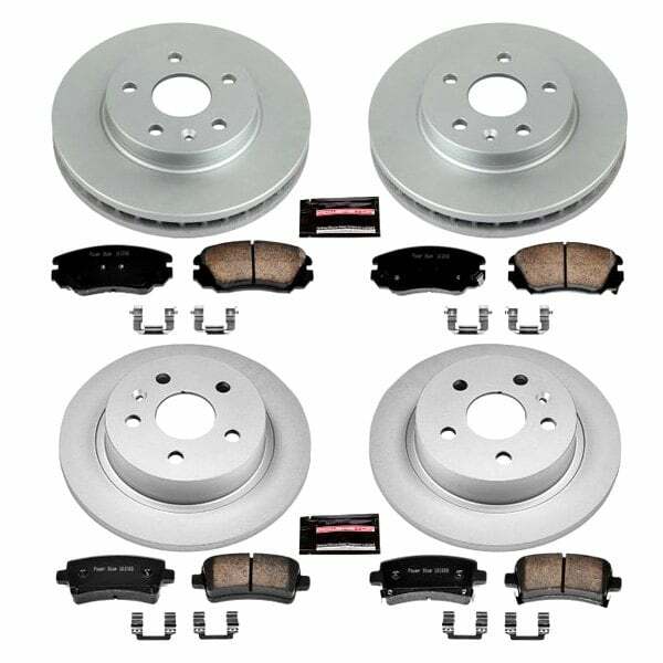 Power Stop 12-16 Buick LaCrosse Front & Rear Z17 Evolution Geomet Coated Brake Kit - CRK5523