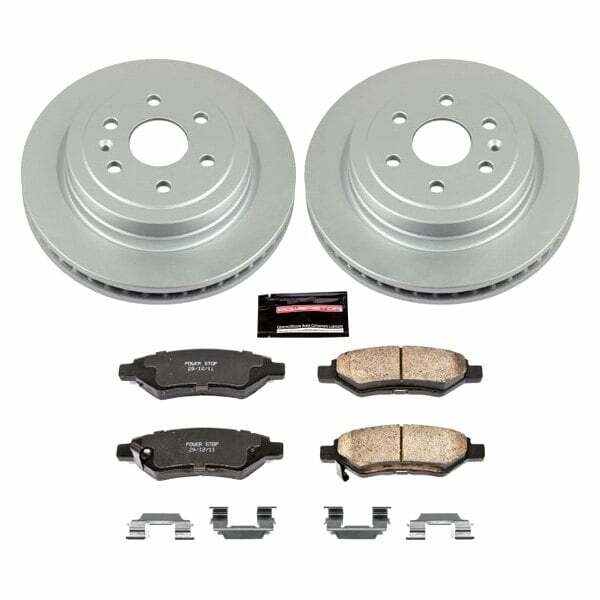 Power Stop 10-16 Cadillac SRX Rear Z17 Evolution Geomet Coated Brake Kit - CRK5543