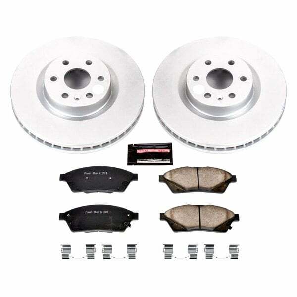 Power Stop 10-16 Cadillac SRX Front Z17 Evolution Geomet Coated Brake Kit - CRK5545