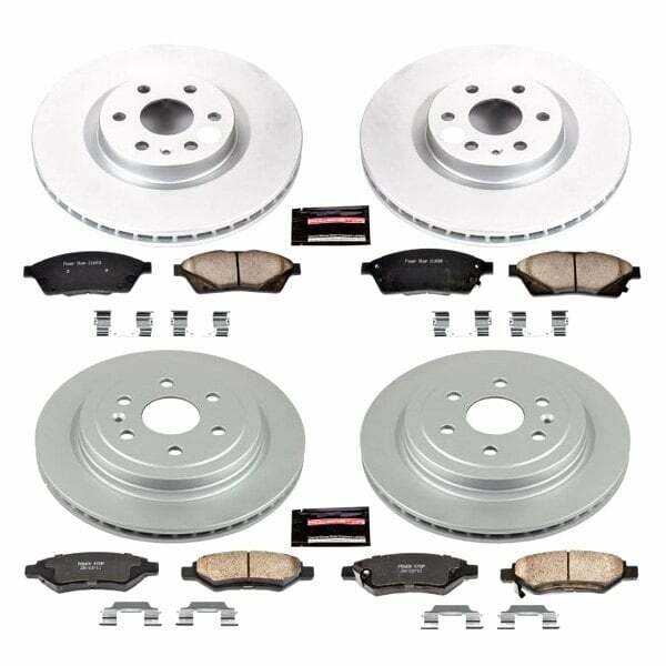 Power Stop 10-16 Cadillac SRX Front & Rear Z17 Evolution Geomet Coated Brake Kit - CRK5546