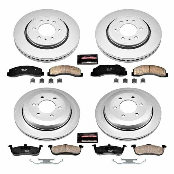 Power Stop 10-17 Ford Expedition Front & Rear Z17 Evolution Geomet Coated Brake Kit - CRK5577