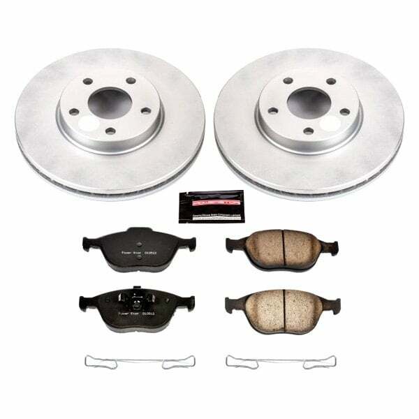 Power Stop 10-13 Ford Transit Connect Front Z17 Evolution Geomet Coated Brake Kit - CRK5580
