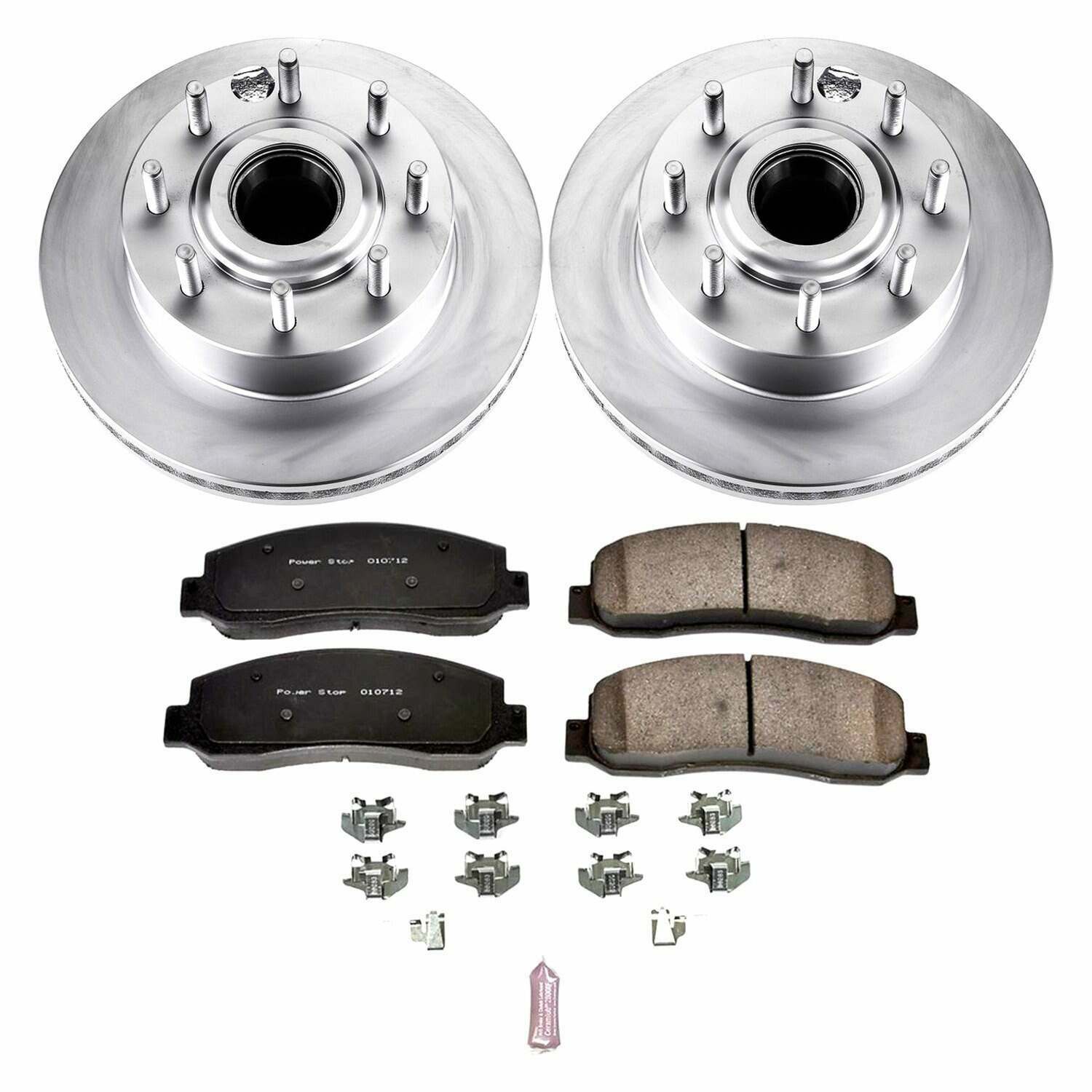 Power Stop 07-10 Ford F-350 Super Duty Front Z17 Coated Brake Kit - CRK5585