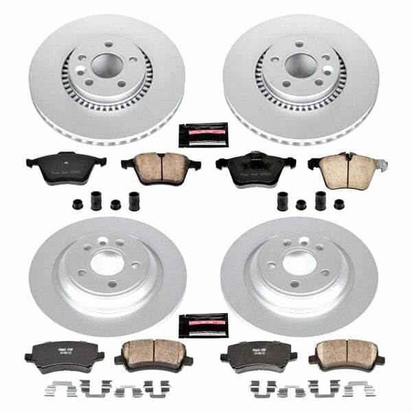 Power Stop 08-14 Volvo S80 Front & Rear Z23 Evolution Sport Coated Brake Kit - CRK5615