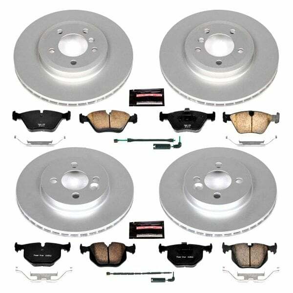 Power Stop 01-06 BMW 330Ci Front & Rear Z23 Evolution Sport Coated Brake Kit - CRK5728