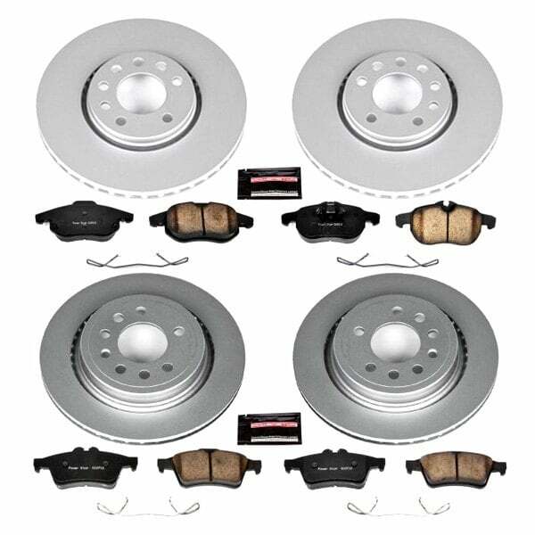 Power Stop 08-11 Saab 9-3 Front & Rear Z23 Evolution Sport Coated Brake Kit - CRK5736