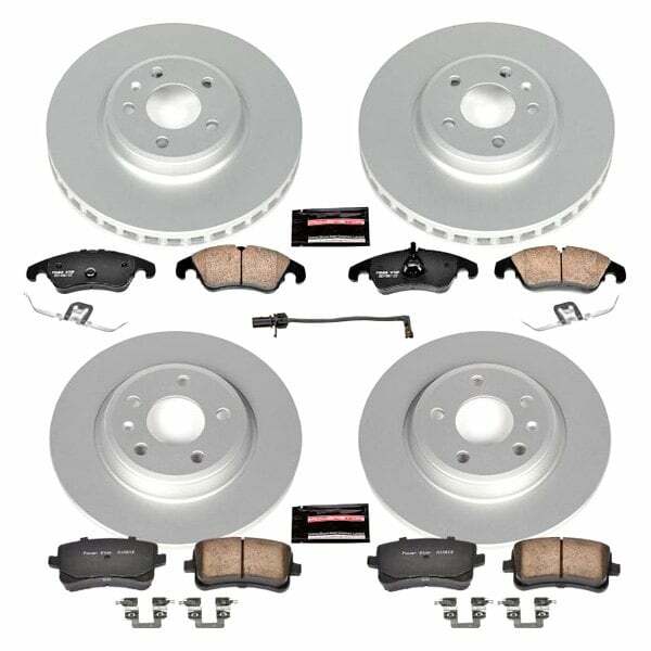 Power Stop 09-11 Audi A4 Front & Rear Z23 Evolution Sport Coated Brake Kit - CRK5754