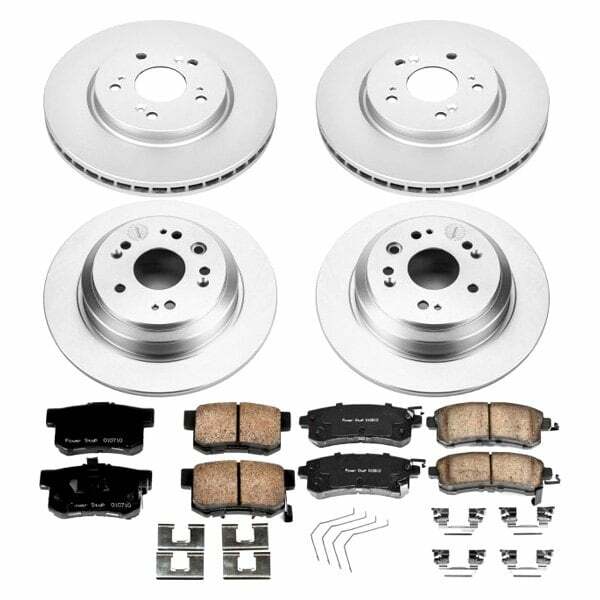 Power Stop 12-15 Honda Crosstour Front & Rear Z17 Evolution Geomet Coated Brake Kit - CRK5816
