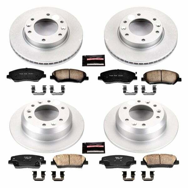 Power Stop 07-08 Hyundai Entourage Front & Rear Z17 Evolution Geomet Coated Brake Kit - CRK5831