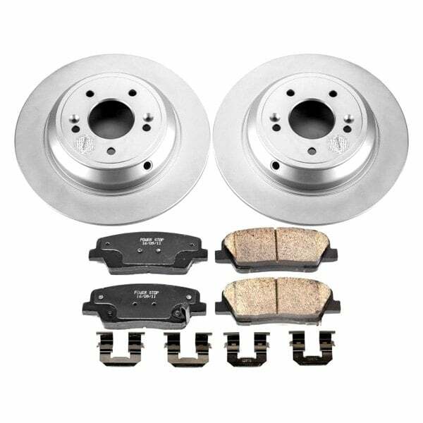 Power Stop 2009 Hyundai Genesis Rear Z17 Evolution Geomet Coated Brake Kit - CRK5847