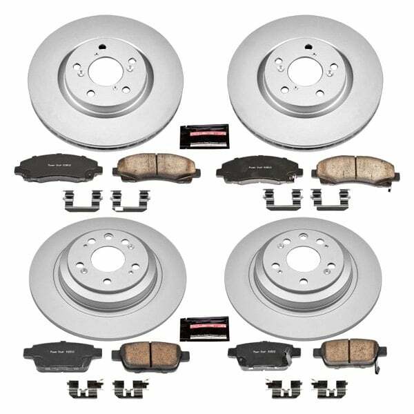 Power Stop 09-14 Acura TL Front & Rear Z17 Evolution Geomet Coated Brake Kit - CRK5856