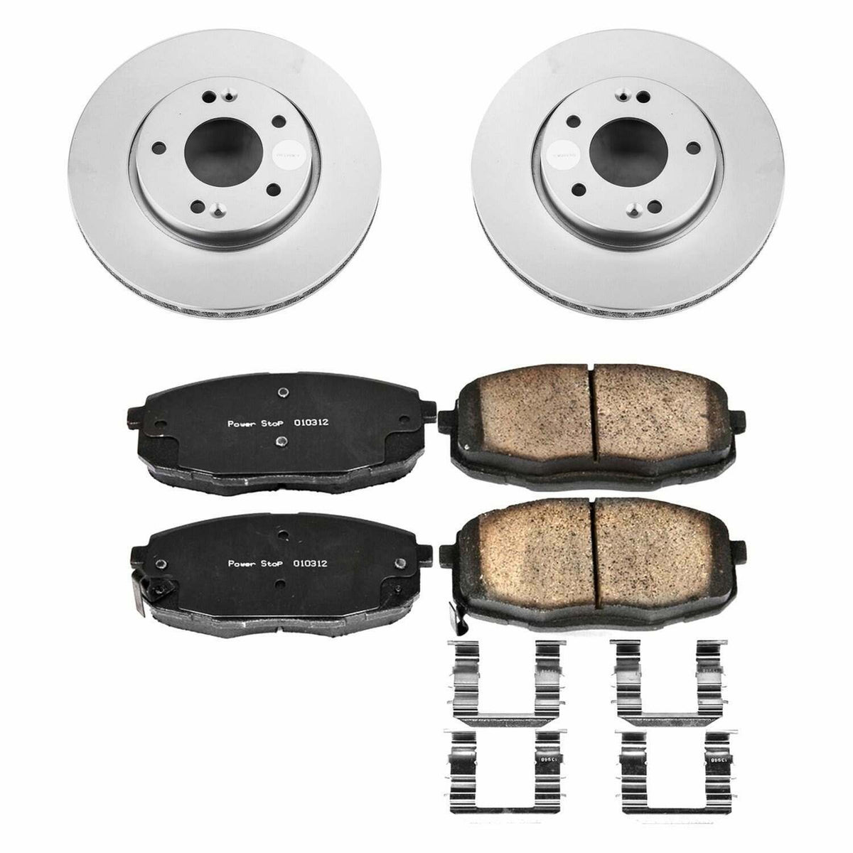 Power Stop 10-13 Kia Forte Front Z17 Evolution Geomet Coated Brake Kit - CRK5911