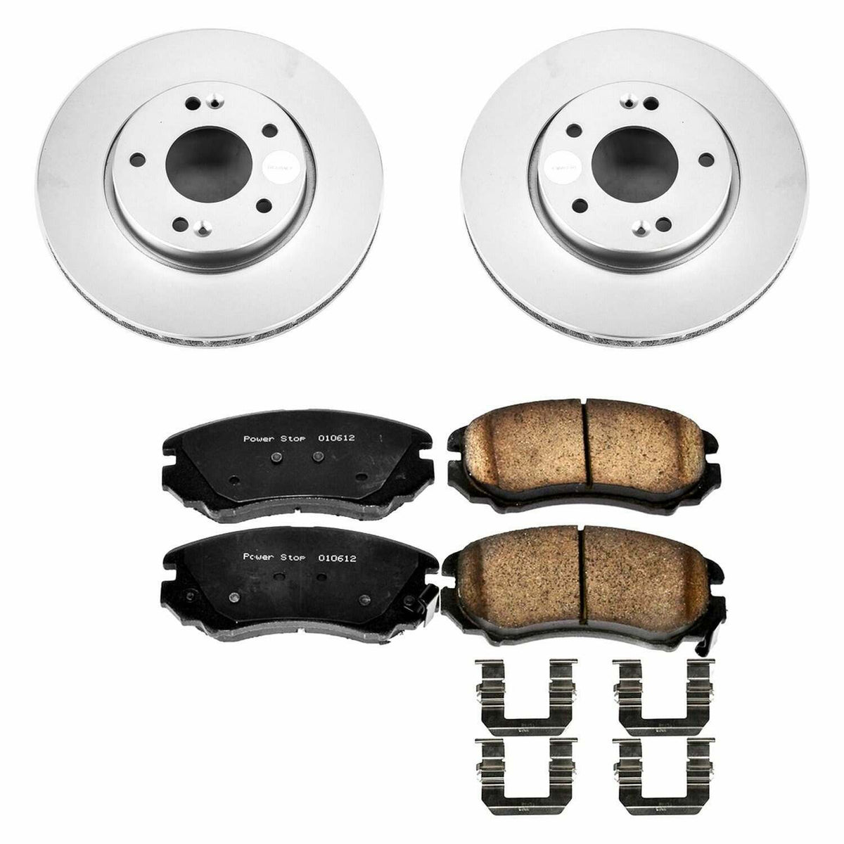 Power Stop 10-11 Kia Soul Front Z17 Evolution Geomet Coated Brake Kit - CRK5913