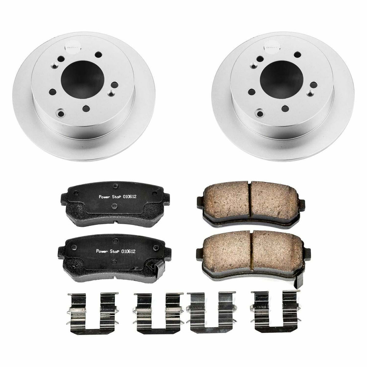 Power Stop 10-13 Kia Forte Rear Z17 Evolution Geomet Coated Brake Kit - CRK5915