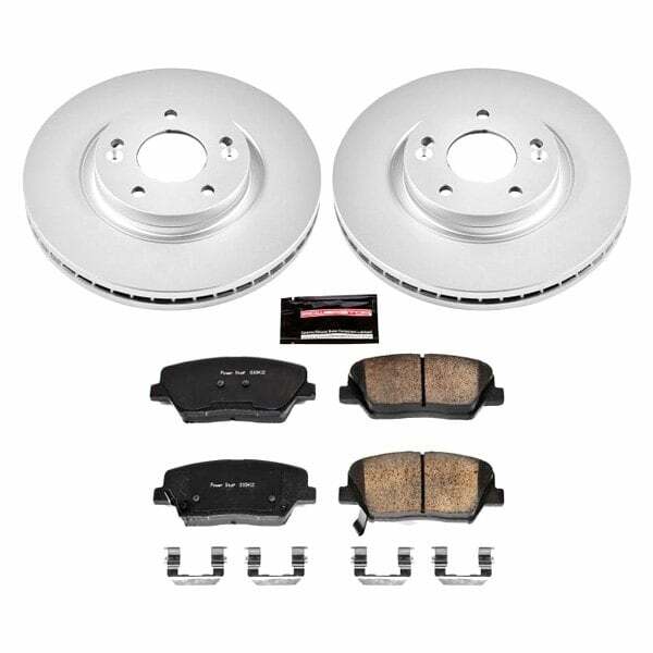 Power Stop 10-12 Hyundai Santa Fe Front Z17 Evolution Geomet Coated Brake Kit - CRK5926