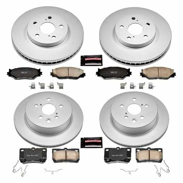Power Stop 10-13 Lexus IS250 Front & Rear Z17 Evolution Geomet Coated Brake Kit - CRK5937