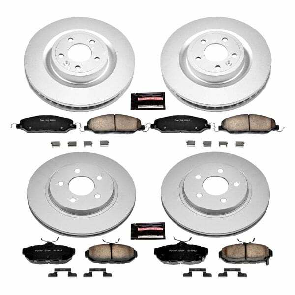 Power Stop 11-14 Ford Mustang Front & Rear Z17 Evolution Geomet Coated Brake Kit - CRK5943