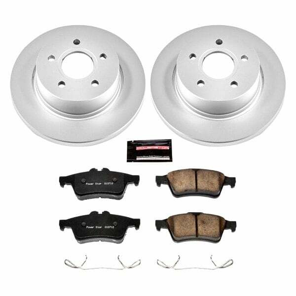 Power Stop 12-18 Ford Focus Rear Z17 Evolution Geomet Coated Brake Kit - CRK5975