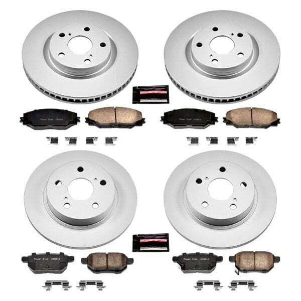 Power Stop 11-16 Scion tC Front & Rear Z17 Evolution Geomet Coated Brake Kit - CRK6076
