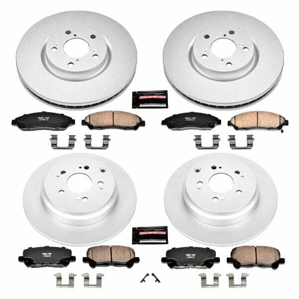Power Stop 12-15 Honda Pilot Front & Rear Z17 Evolution Geomet Coated Brake Kit - CRK6084