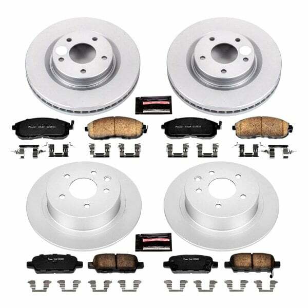 Power Stop 11-17 Nissan Juke Front & Rear Z17 Evolution Geomet Coated Brake Kit - CRK6095