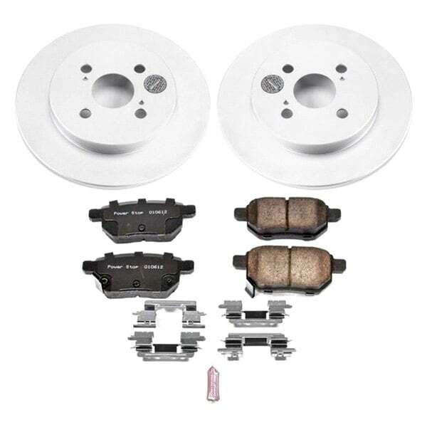 Power Stop 12-18 Toyota Yaris Rear Z17 Evolution Geomet Coated Brake Kit - CRK6106