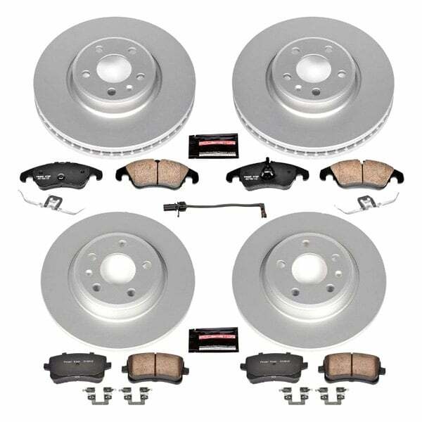 Power Stop 12-16 Audi A4 Front & Rear Z23 Evolution Sport Coated Brake Kit - CRK6134