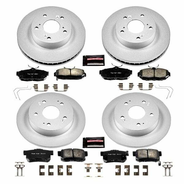 Power Stop 2012 Honda Civic Front & Rear Z17 Evolution Geomet Coated Brake Kit - CRK6320