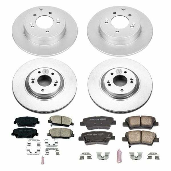 Power Stop 11-15 Kia Optima Front & Rear Z17 Evolution Geomet Coated Brake Kit - CRK6325