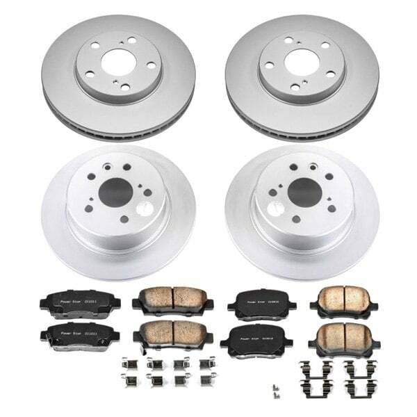 Power Stop 98-99 Toyota Avalon Front & Rear Z17 Evolution Geomet Coated Brake Kit - CRK6345