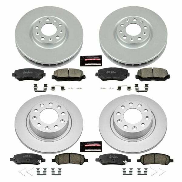 Power Stop 13-16 Dodge Dart Front & Rear Z17 Evolution Geomet Coated Brake Kit - CRK6373