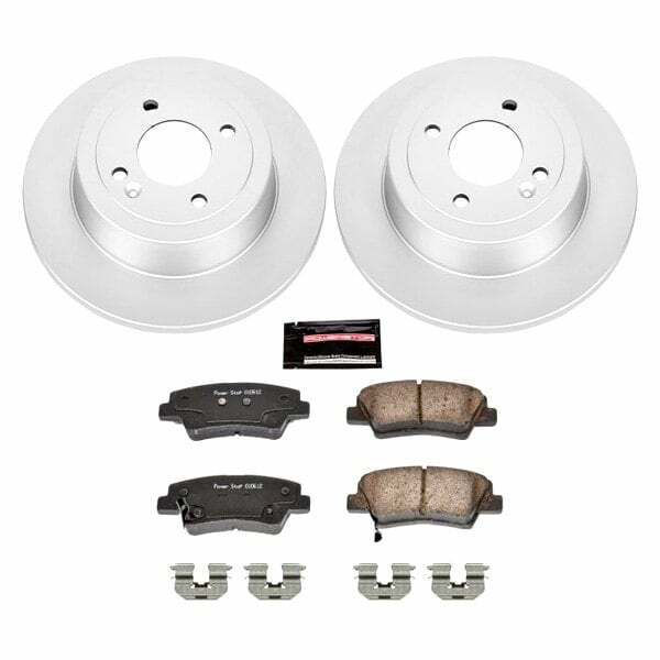 Power Stop 12-18 Hyundai Accent Rear Z17 Evolution Geomet Coated Brake Kit - CRK6507