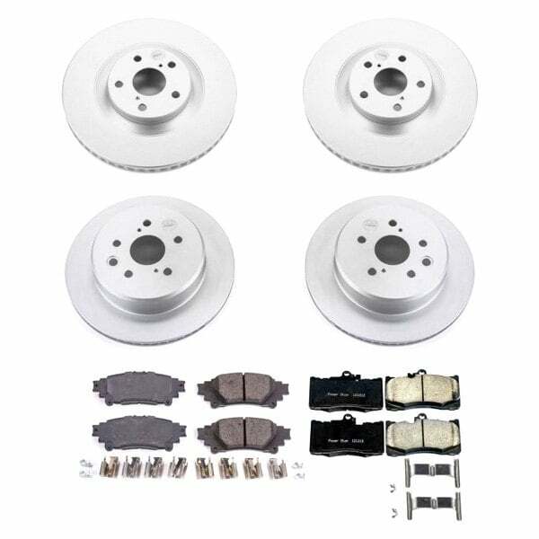Power Stop 13-19 Lexus GS350 Front & Rear Z17 Evolution Geomet Coated Brake Kit - CRK6513