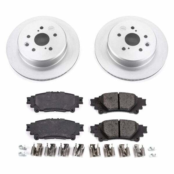 Power Stop 13-19 Lexus GS350 Rear Z17 Evolution Geomet Coated Brake Kit - CRK6514