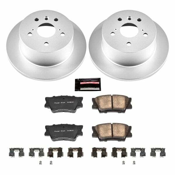Power Stop 13-18 Lexus ES300h Rear Z17 Evolution Geomet Coated Brake Kit - CRK6520