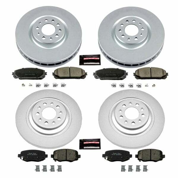 Power Stop 14-16 Jeep Cherokee Front & Rear Z17 Evolution Geomet Coated Brake Kit - CRK6541